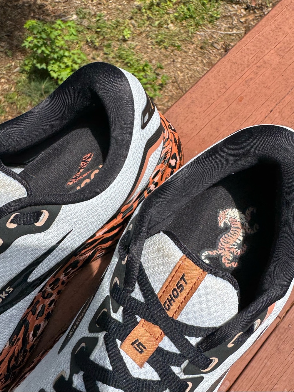 Brooks Ghost 15 Run Wild Women’s Running Shoes – Size 9 leopard print - Picture 5 of 12